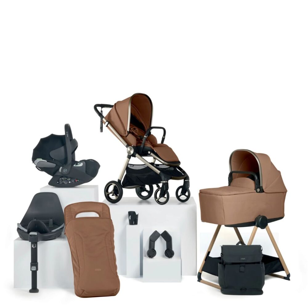 Vardo Complete Car Seat Bundle + Stand - Nutmeg