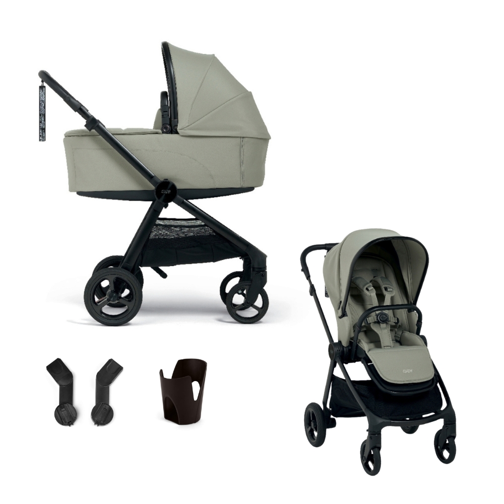 Mamas and papas vardo starter bundle of pushchair and carrycot sage