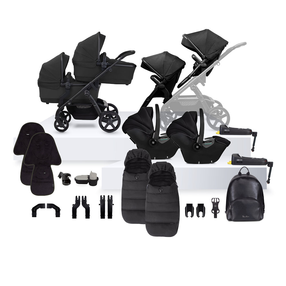 Silver Cross Wave 3 Twin Bundle - Onyx