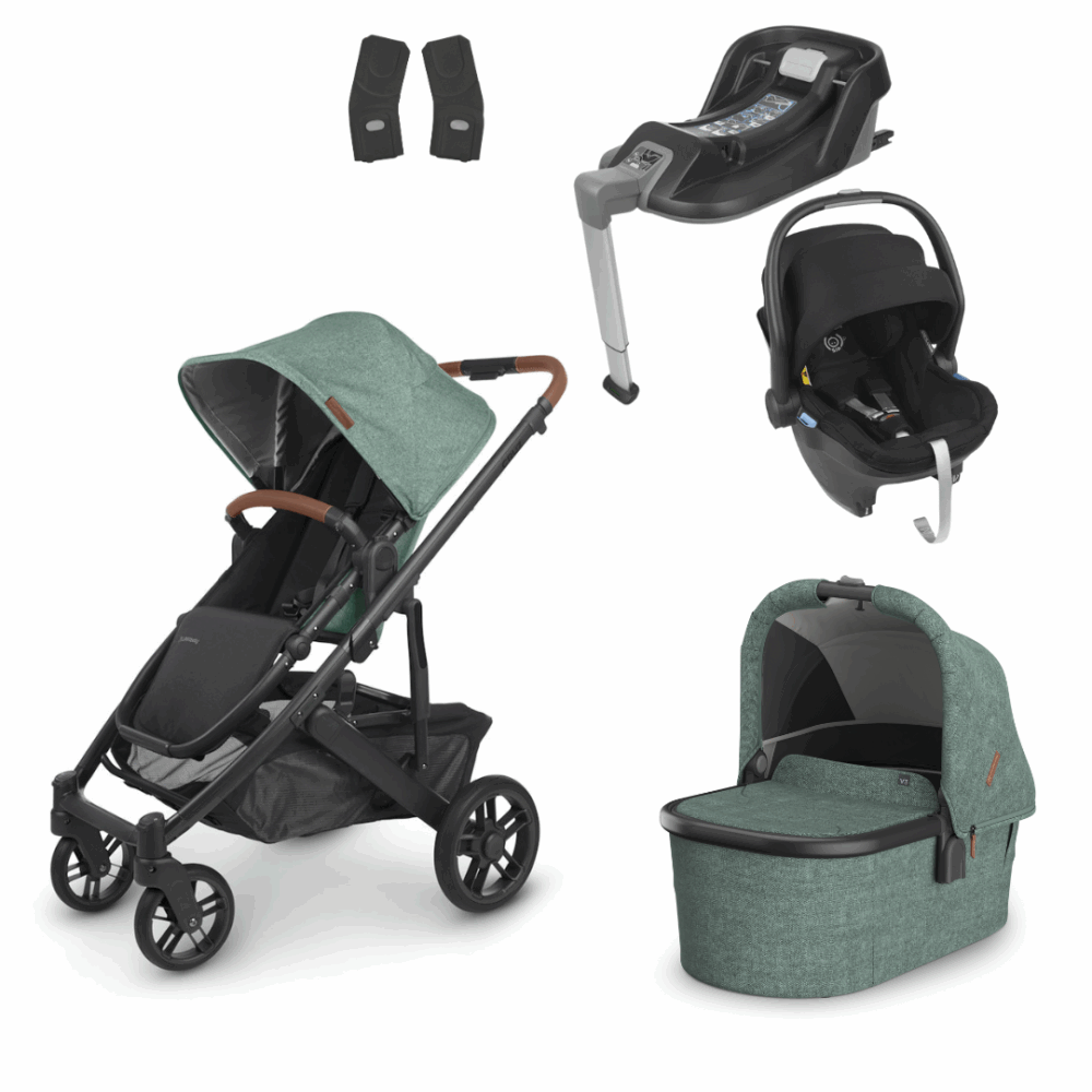 UPPAbaby Cruz V2, Carrycot, Mesa Car Seat & Base - Gwen