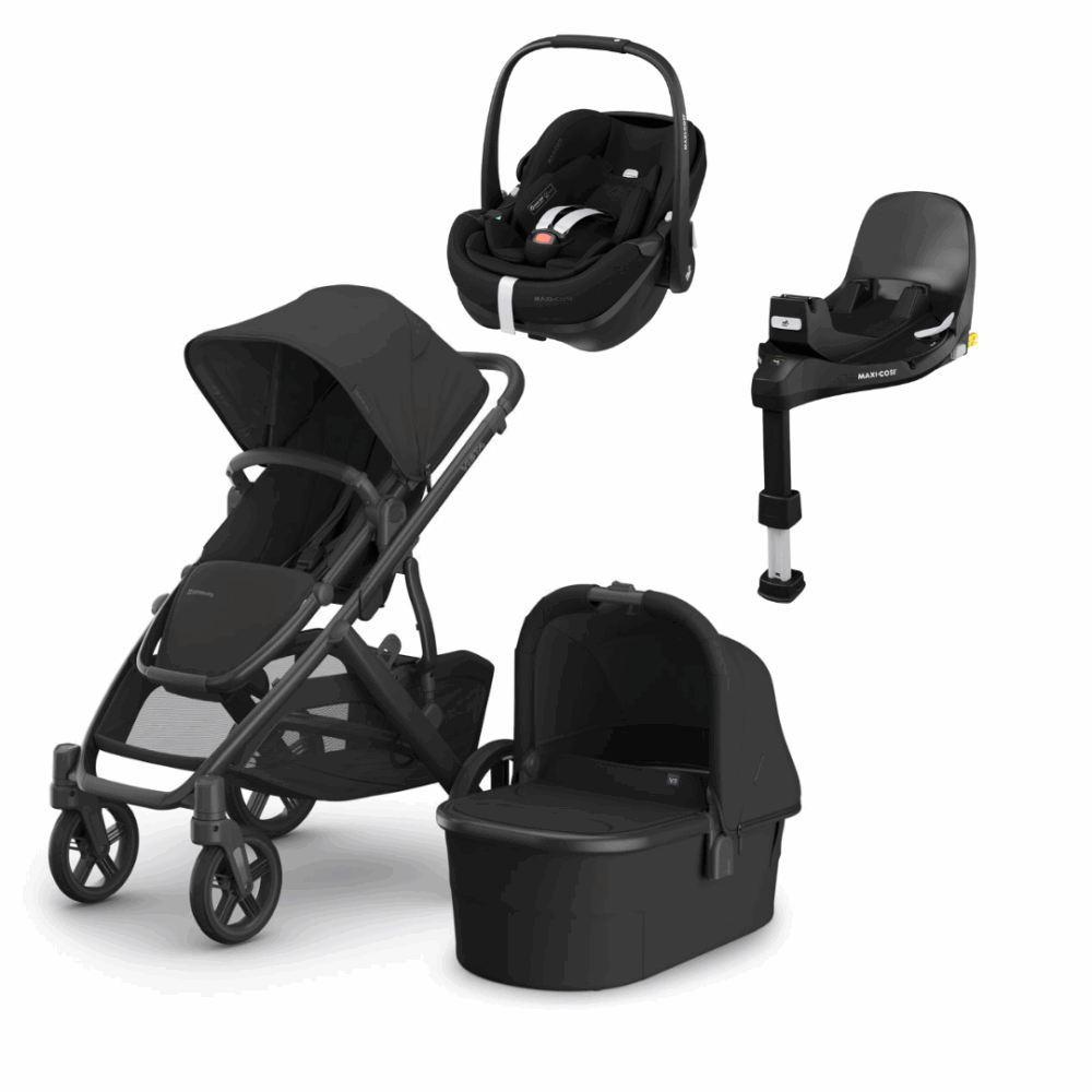 Uppababy Vista V3 & Maxi Cosi Pebble 360 Pro Car Seat Bundle - Jake