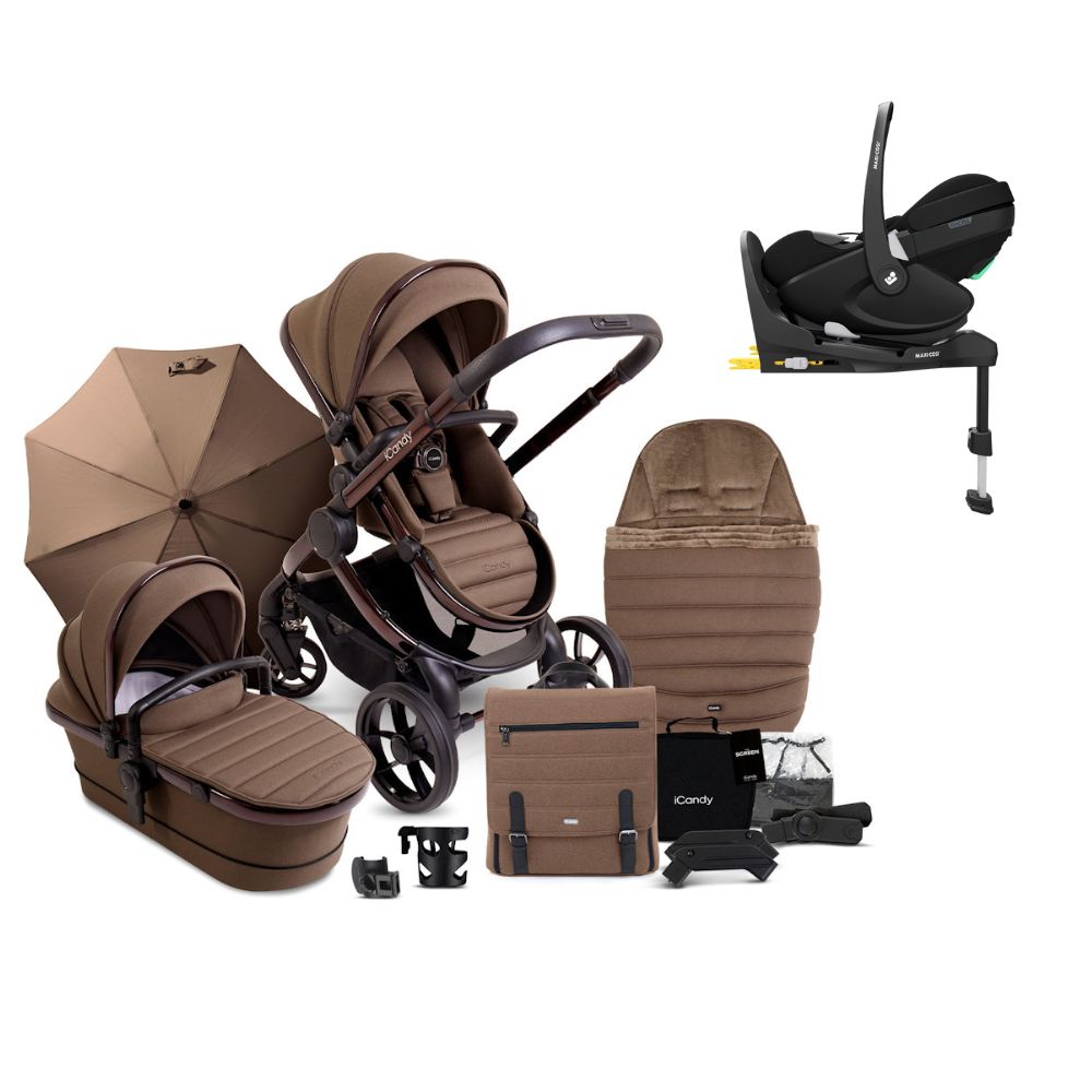 iCandy Peach 7 Complete Bundle - Coco With Pebble 360 Pro2 & Familyfix Pro Base