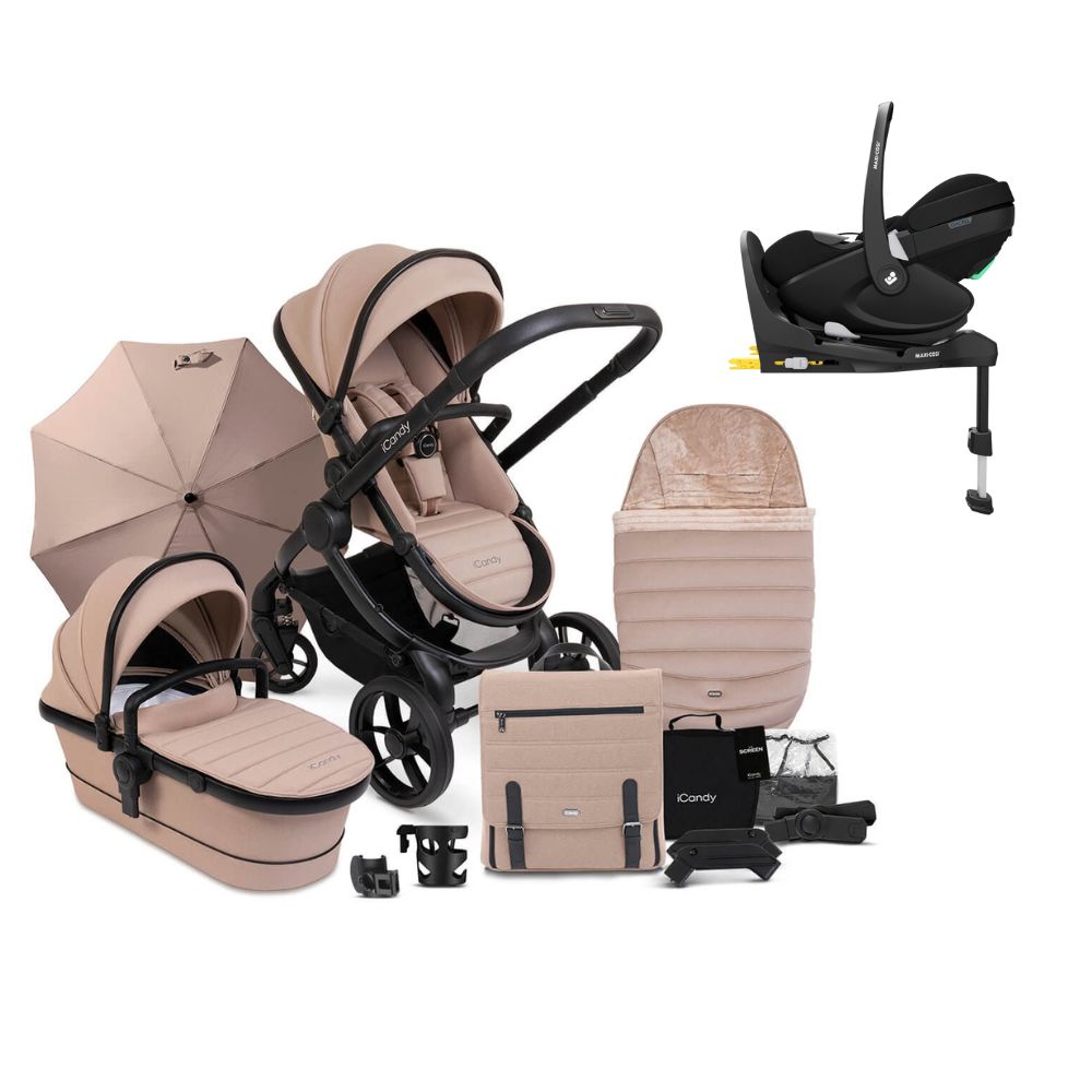 iCandy Peach 7 Complete Bundle - Cookie With Pebble 360 Pro2 & Familyfix Pro Base