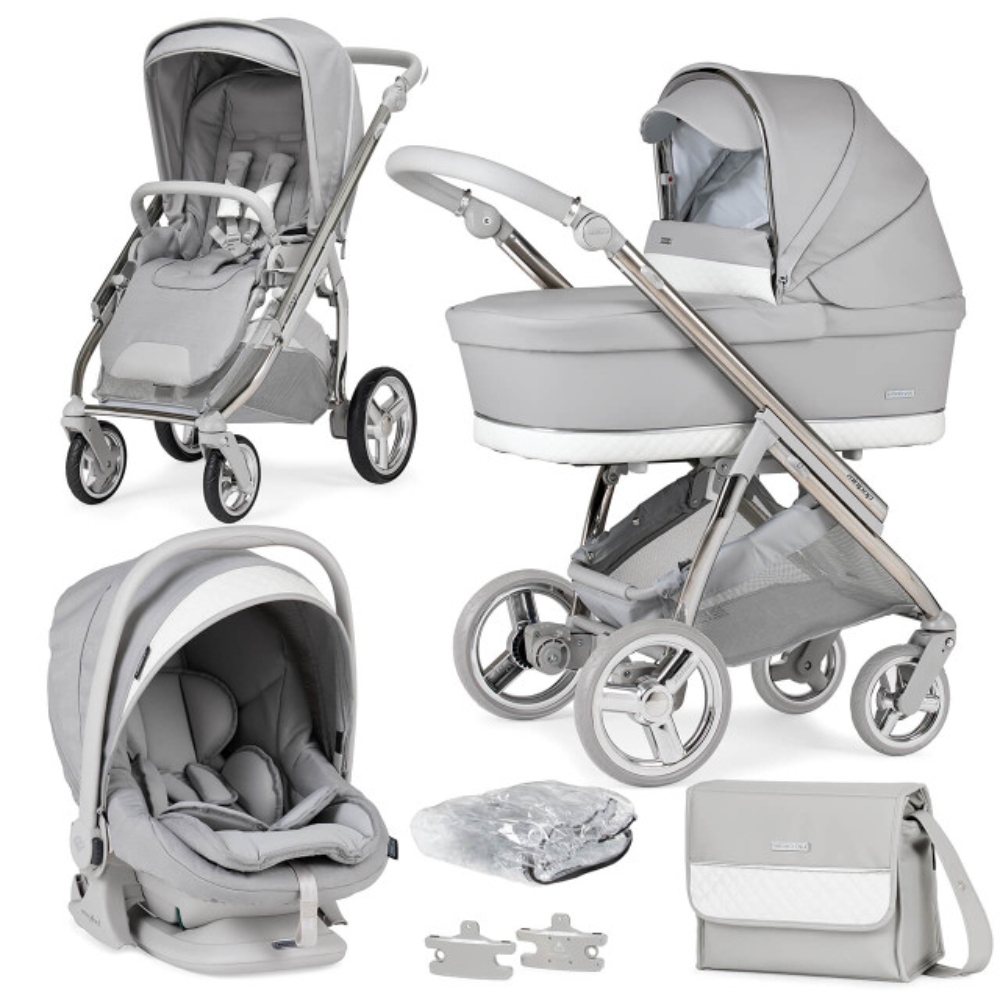BEBECAR MINIPOP SILVER GREY TRIO HERO