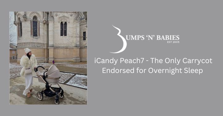 iCandy Peach7 Carrycot Endorsed by the lullaby trust for sleeping