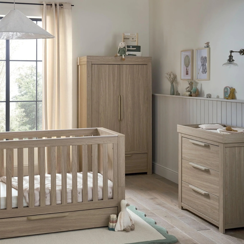MAMAS AND PAPAS FRANKLIN NURSERY FURNITURE NATURAL OAK