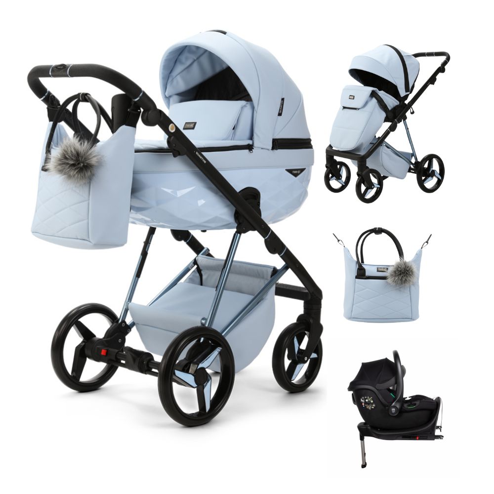 MeeGo Milano Powder Blue travel system