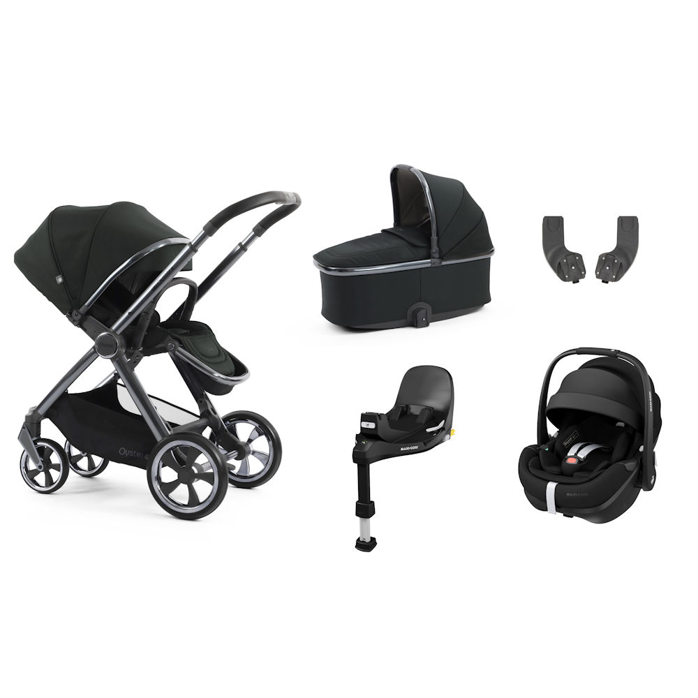 Babystyle Oyster 4 Essential Bundle with Pebble 360 Pro Car Seat - Black Olive