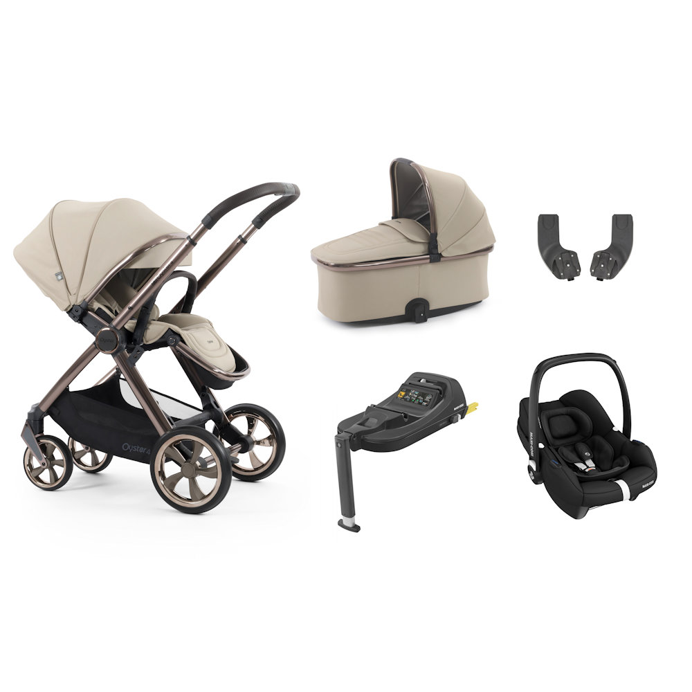 Babystyle Oyster 4 Essential Bundle with Cabriofix Car Seat - Buttermilk