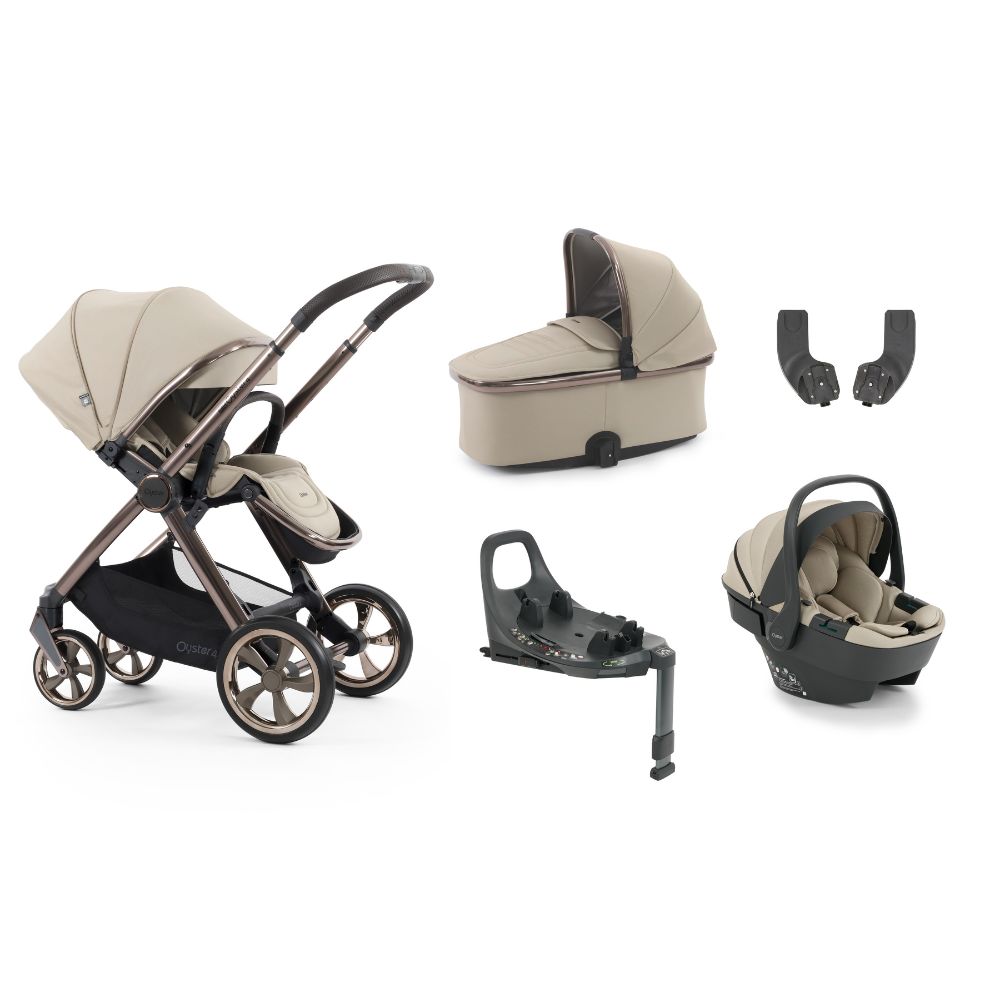 Babystyle Oyster 4 Essential Bundle with Capsule 360 Car Seat - Buttermilk