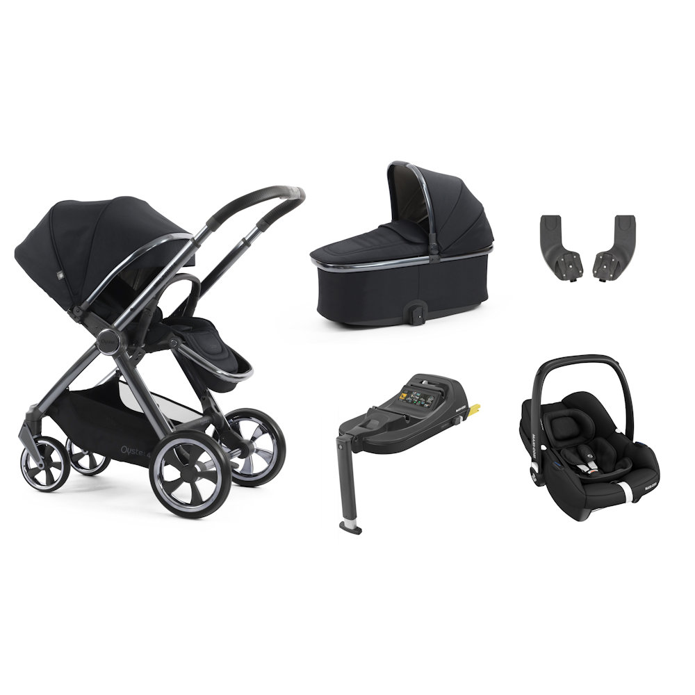 Babystyle Oyster 4 Essential Bundle with Cabriofix Car Seat - Carbonite