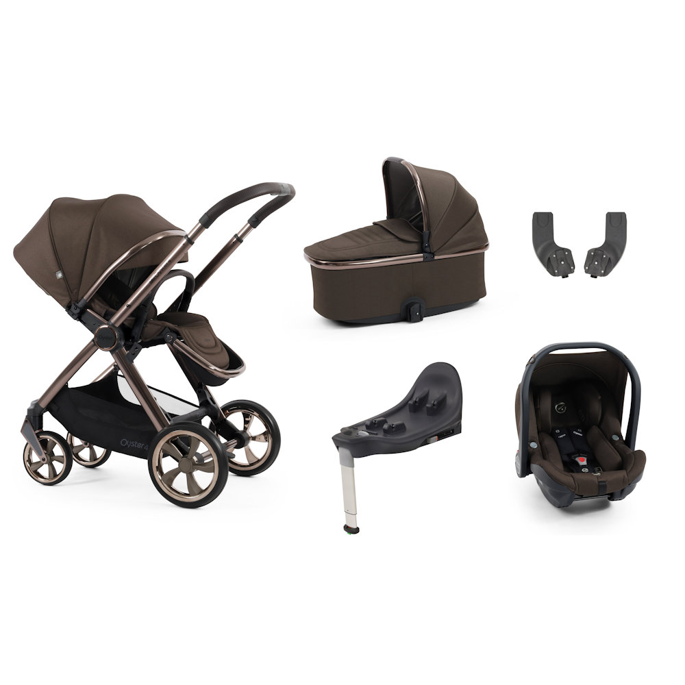 Babystyle Oyster 4 Essential Bundle with Capsule Car Seat - Chocolate Velvet