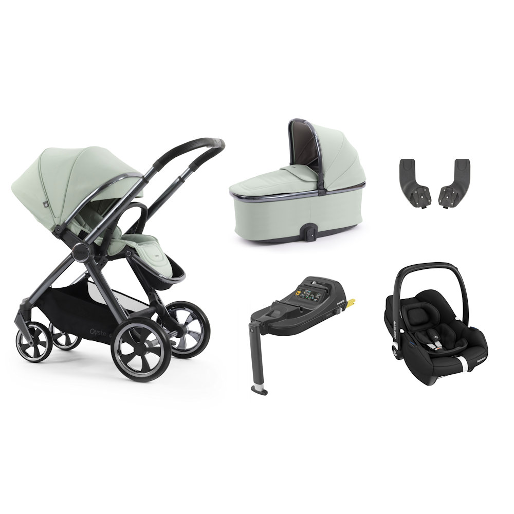 Babystyle Oyster 4 Essential Bundle with Cabriofix Car Seat - Pistachio