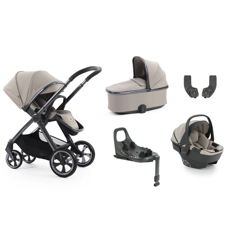 Babystyle Oyster 4 Essential Bundle with Capsule 360 Car Seat - Stone