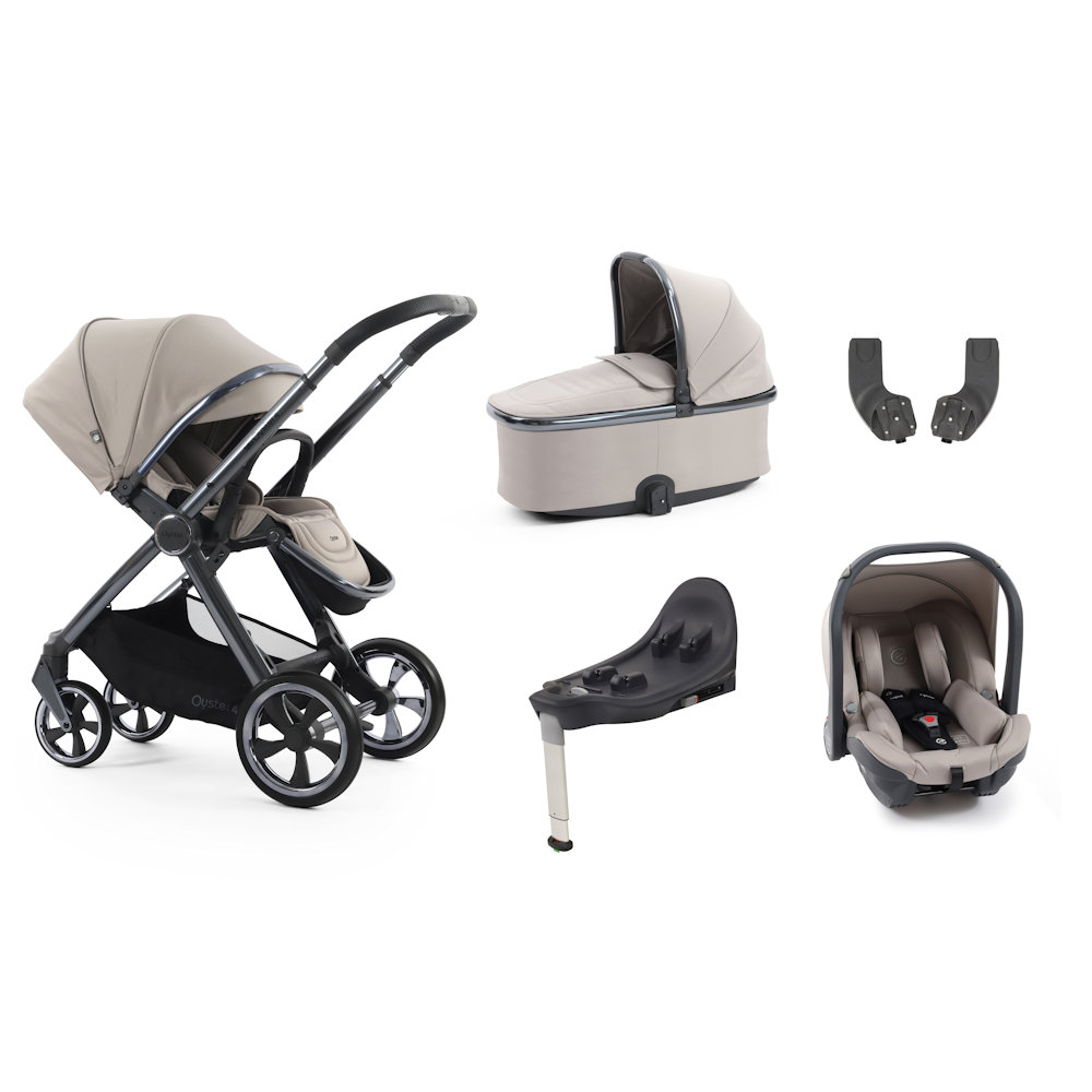 Babystyle Oyster 4 Essential Bundle with Capsule Car Seat - Stone