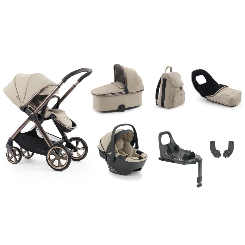 Babystyle Oyster 4 Luxury Bundle with Capsule 360 Car Seat - Buttermilk