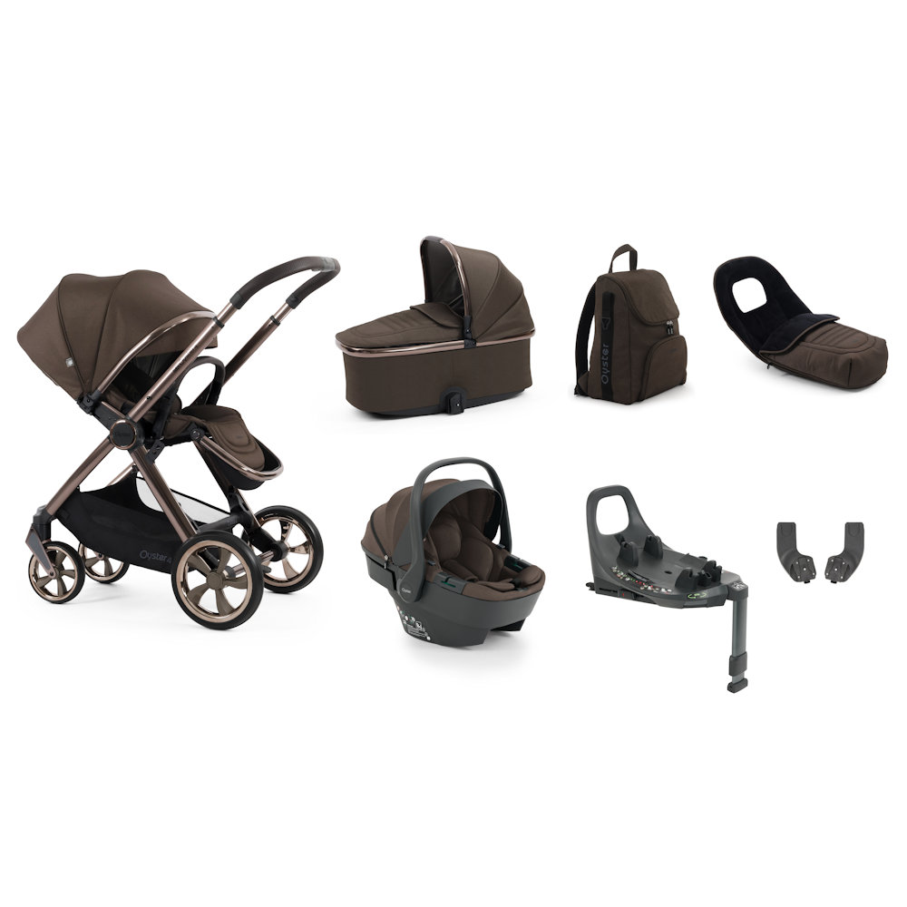 Babystyle Oyster 4 Luxury Bundle with Capsule 360 Car Seat - Chocolate Velvet