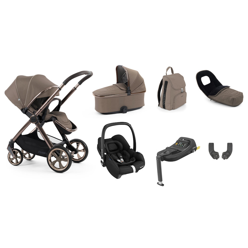 Babystyle Oyster 4 Luxury Bundle with Cabriofix Car Seat - Mink