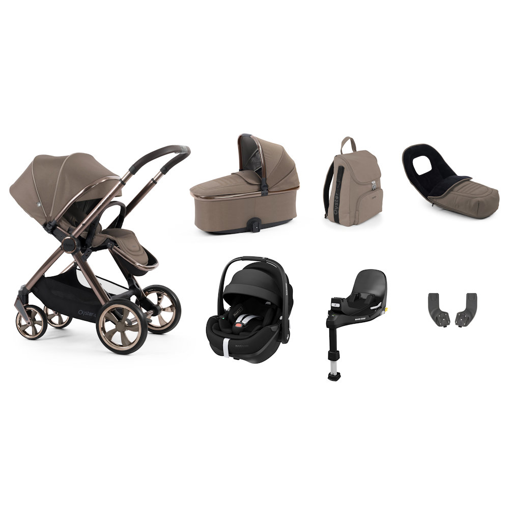 Babystyle Oyster 4 Luxury Bundle with Pebble 360 Pro Car Seat - Mink