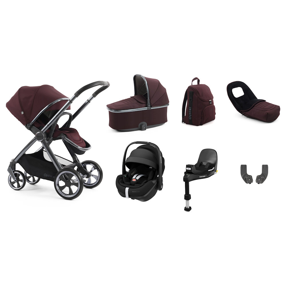 Babystyle Oyster 4 Luxury Bundle with Pebble 360 Pro Car Seat - Mulberry
