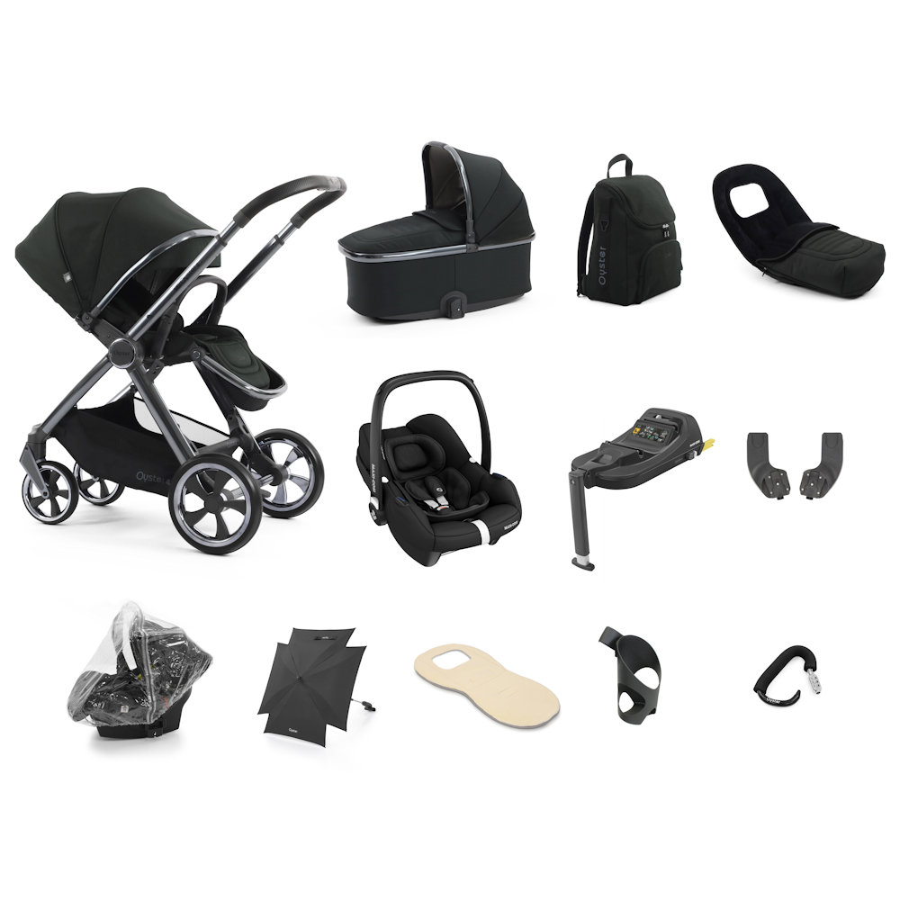Babystyle Oyster 4 Ultimate Bundle with Cabriofix Car Seat - Black Olive