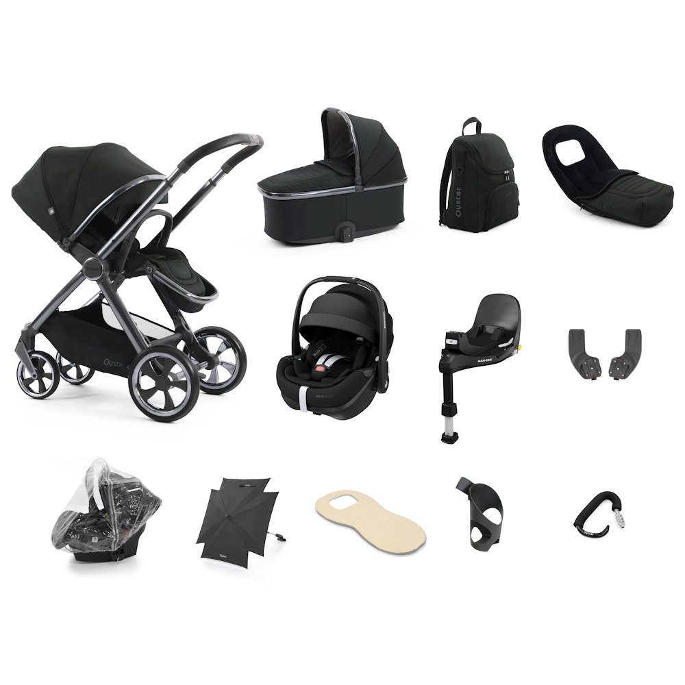 Babystyle Oyster 4 Ultimate Bundle with Pebble 360 Pro Car Seat - Black Olive
