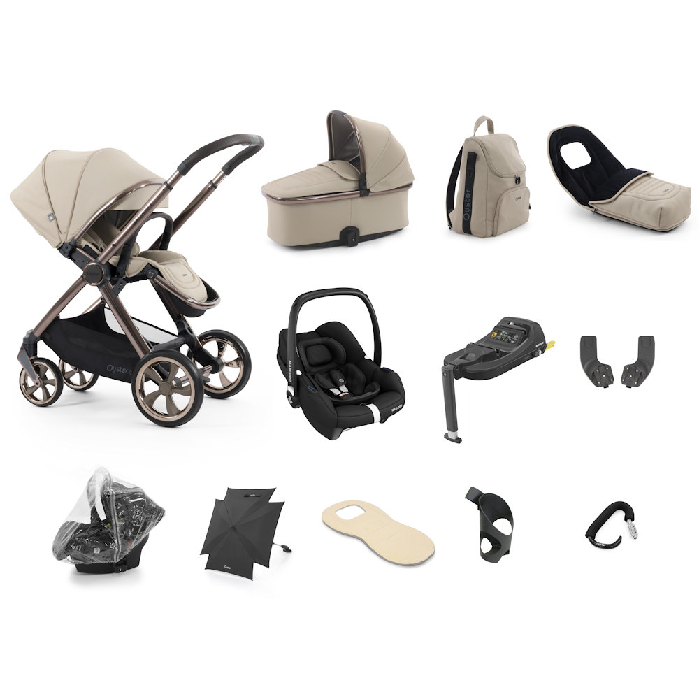 Babystyle Oyster 4 Ultimate Bundle with Cabriofix Car Seat - Buttermilk