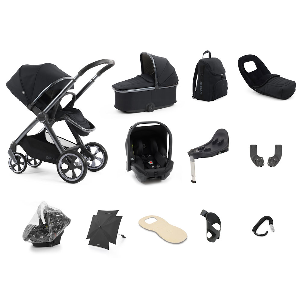 Babystyle Oyster 4 Ultimate Bundle with Capsule Car Seat - Carbonite