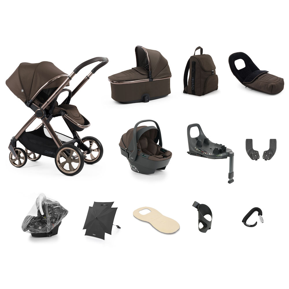 Babystyle Oyster 4 Ultimate Bundle with Capsule 360 Car Seat - Chocolate Velvet