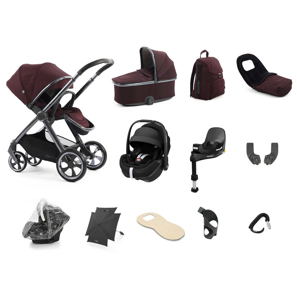 Babystyle Oyster 4 Ultimate Bundle with Pebble 360 Pro Car Seat - Mulberry
