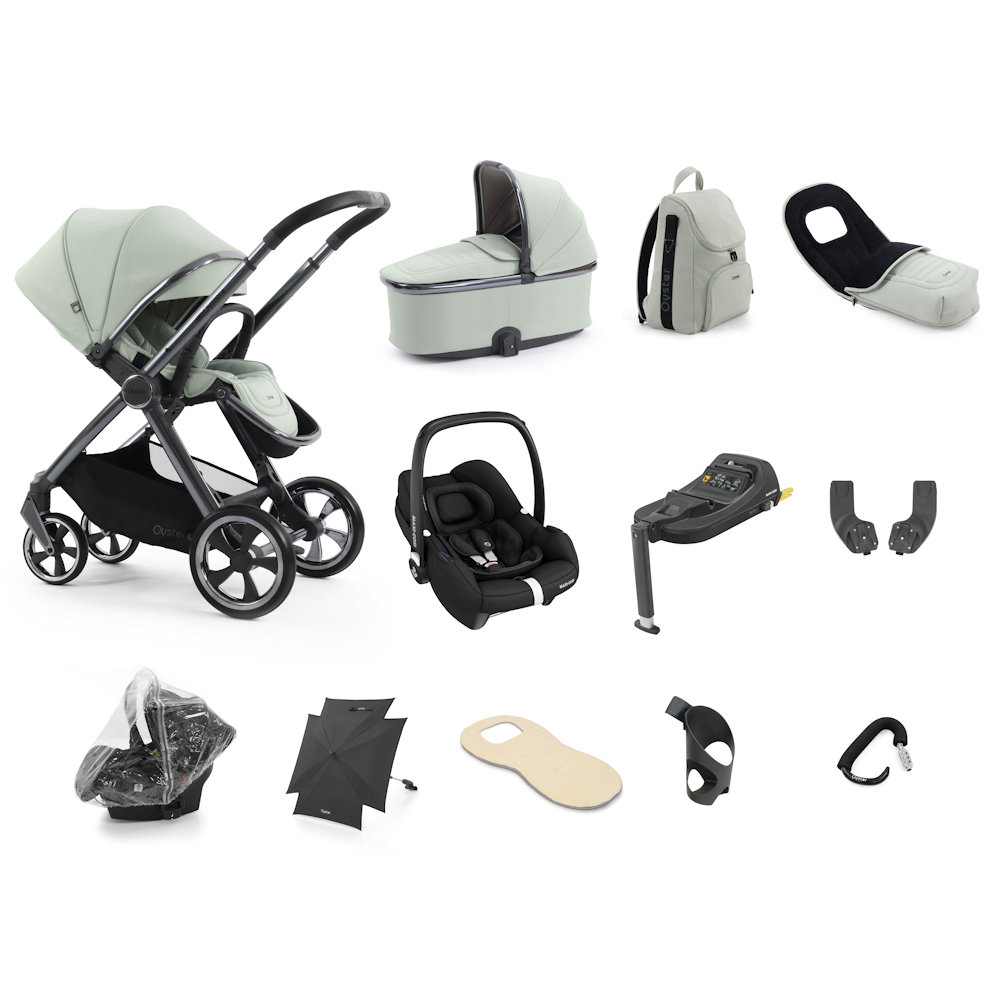 Babystyle Oyster 4 Ultimate Bundle with Cabriofix Car Seat - Pistachio