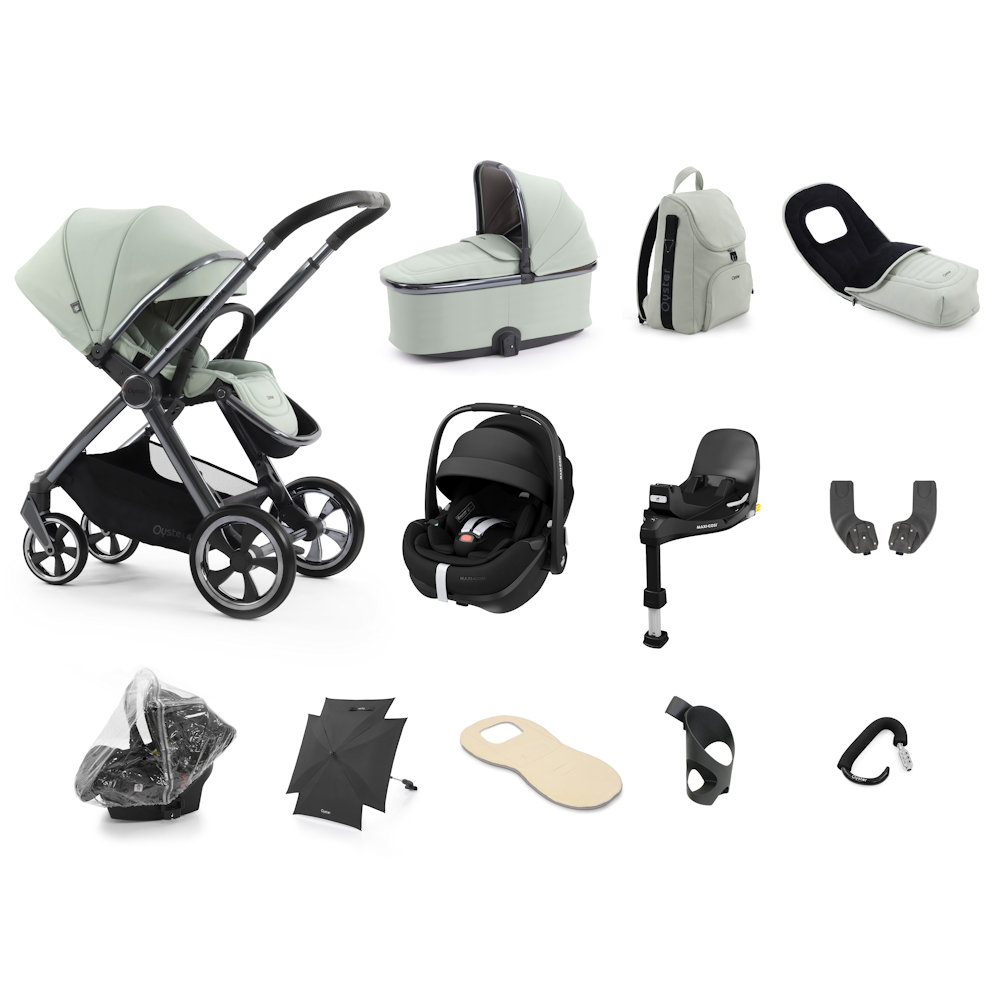Babystyle Oyster 4 Ultimate Bundle with Pebble 360 Pro Car Seat - Pistachio