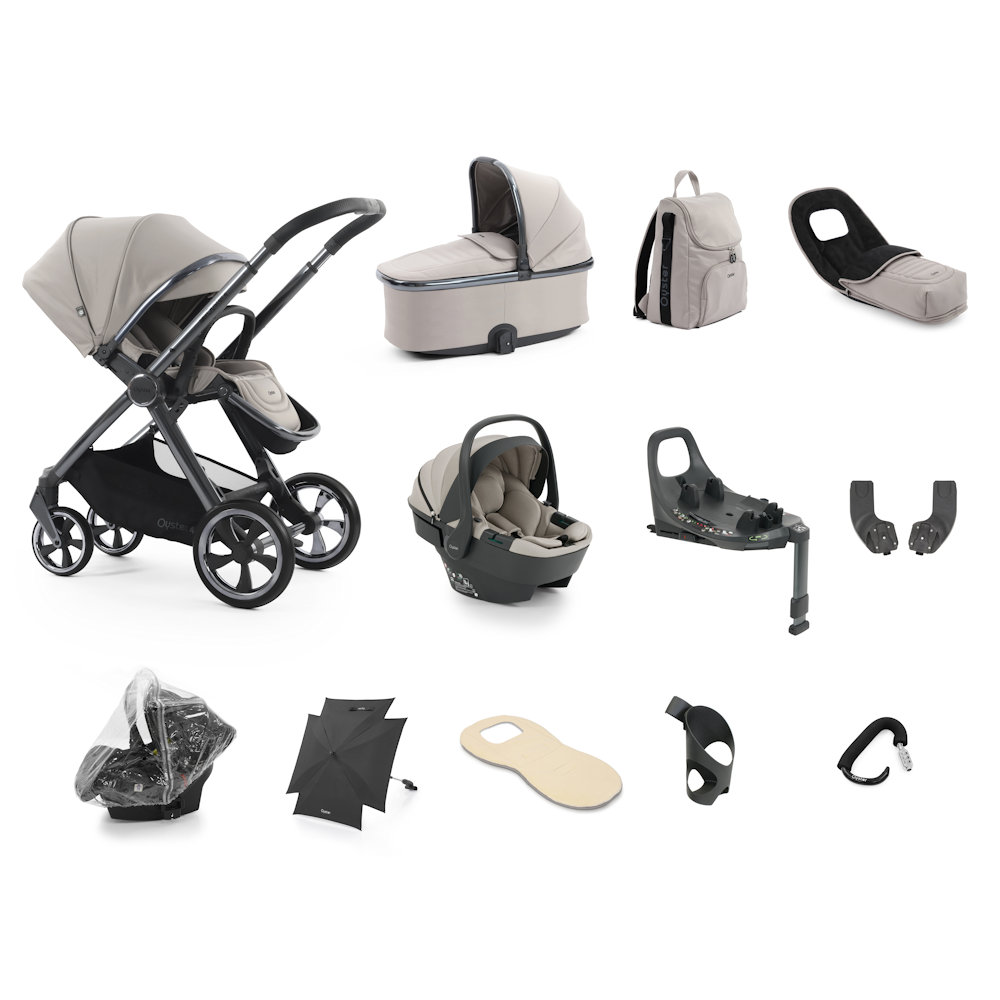 Babystyle Oyster 4 Ultimate Bundle with Capsule 360 Car Seat - Stone