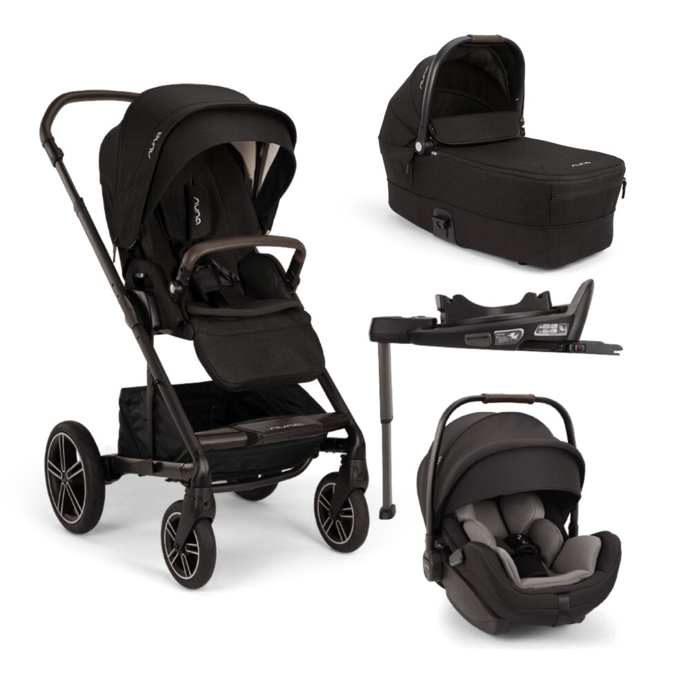 Nuna Mixx Next Arra Flex Bundle With Arra FLEX Car Seat & CURV Isofix Base - Caviar