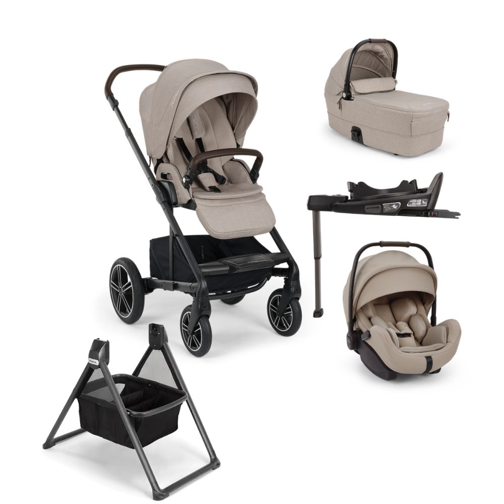 Nuna Mixx Next Arra Flex Bundle With Arra FLEX Car Seat,CURV Base & FREE Carrycot Stand- Chateaux