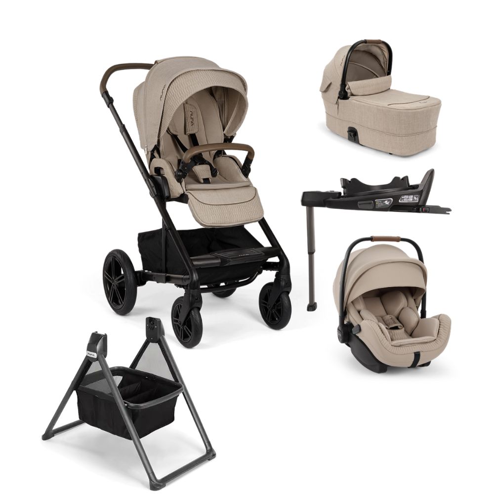 Nuna Mixx Next Arra Flex Bundle With Arra FLEX Car Seat,CURV Base & FREE Carrycot Stand-Cosmopolitan