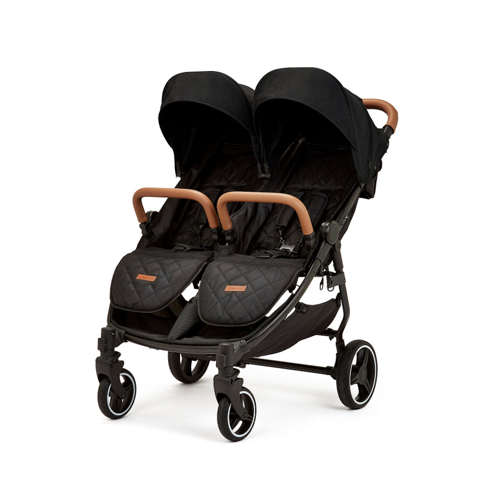 Ickle Bubba Venus Double Stroller Black
