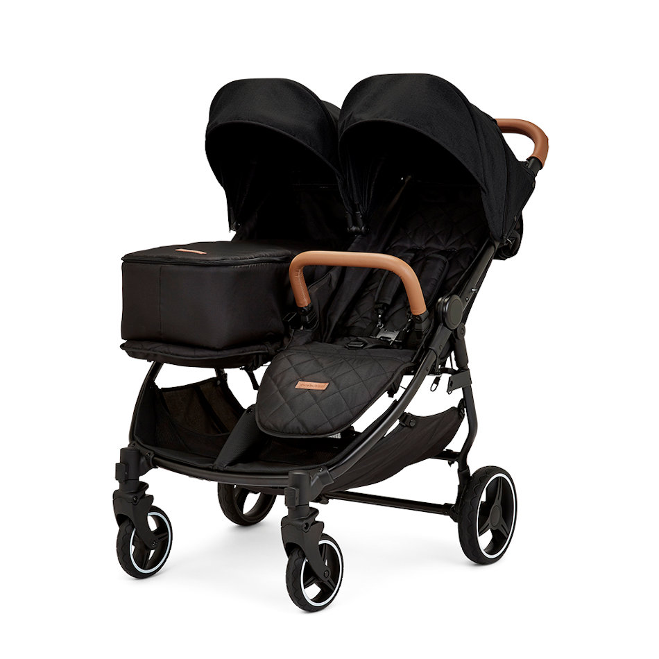 Ickle Bubba Venus Prime Double Stroller Black