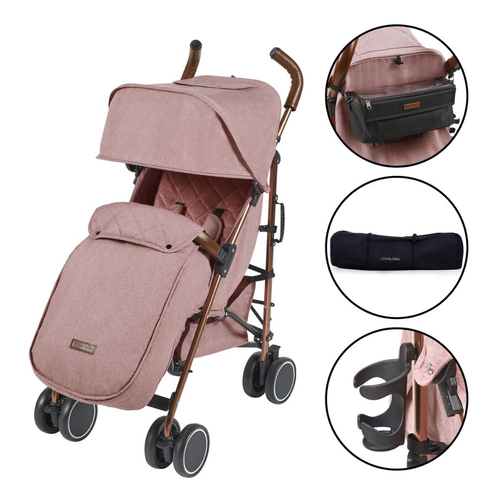 Ickle Bubba Discovery Prime Stroller - Dusky Pink