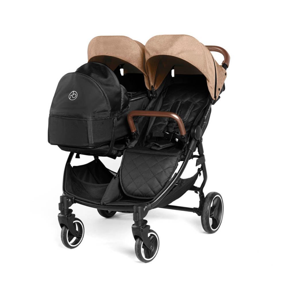 Ickle Bubba Venus Prime Double Stroller Biscuit