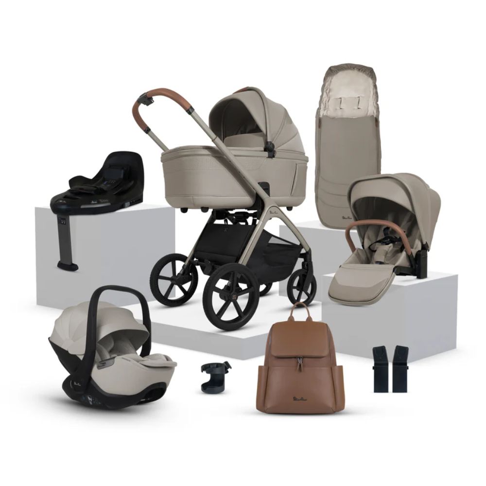 Cove Champagne Travel System Ultimate 360 Infant Carrier Bundle (10 piece)
