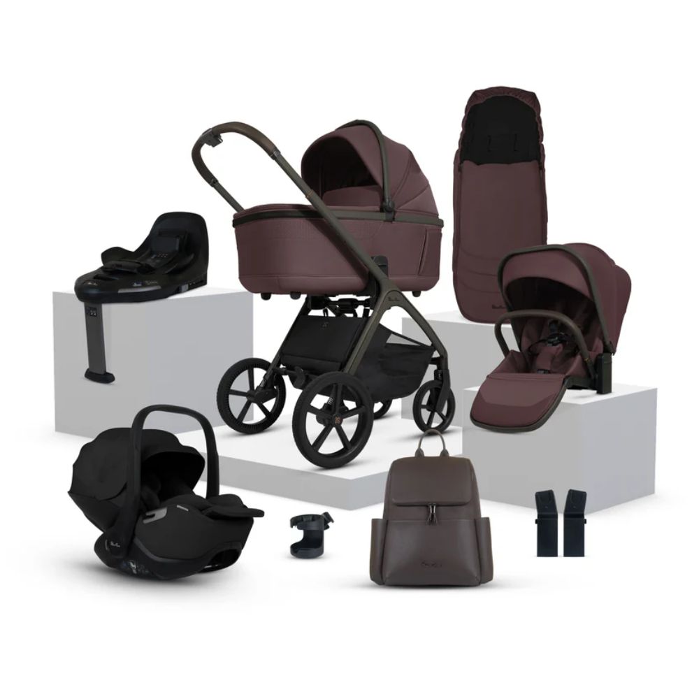 Cove Damson Travel System Ultimate 360 Infant Carrier Bundle (10 piece)