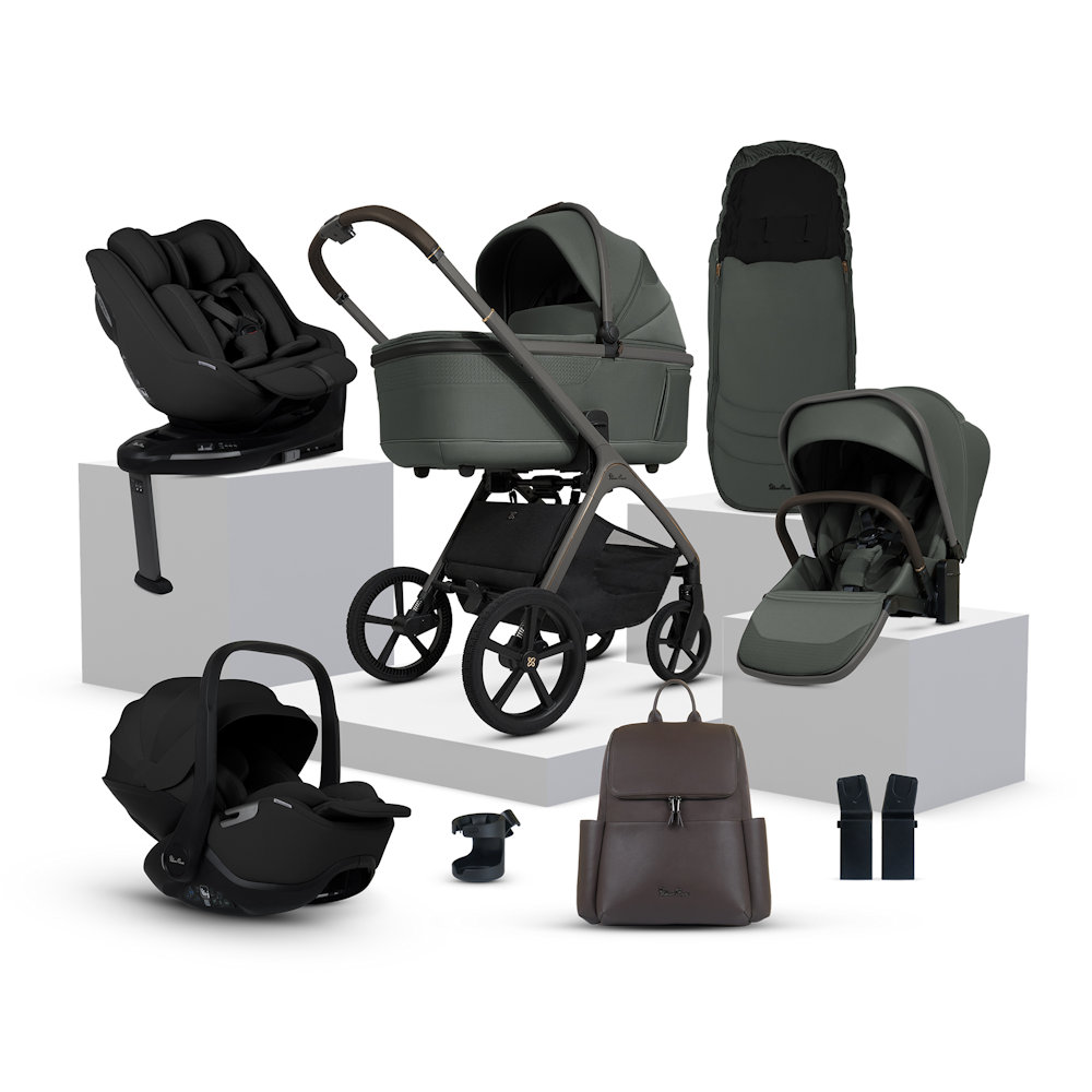 Silver Cross Cove Ultimate 360 Family Car Seat Bundle - Pewter