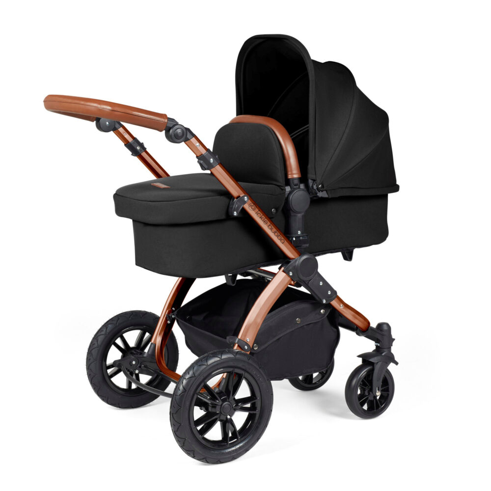 Ickle Bubba Stomp Luxe & Cirrus I Size Car Seat & Base Bundle - Bronze/Black/tan Bundle5