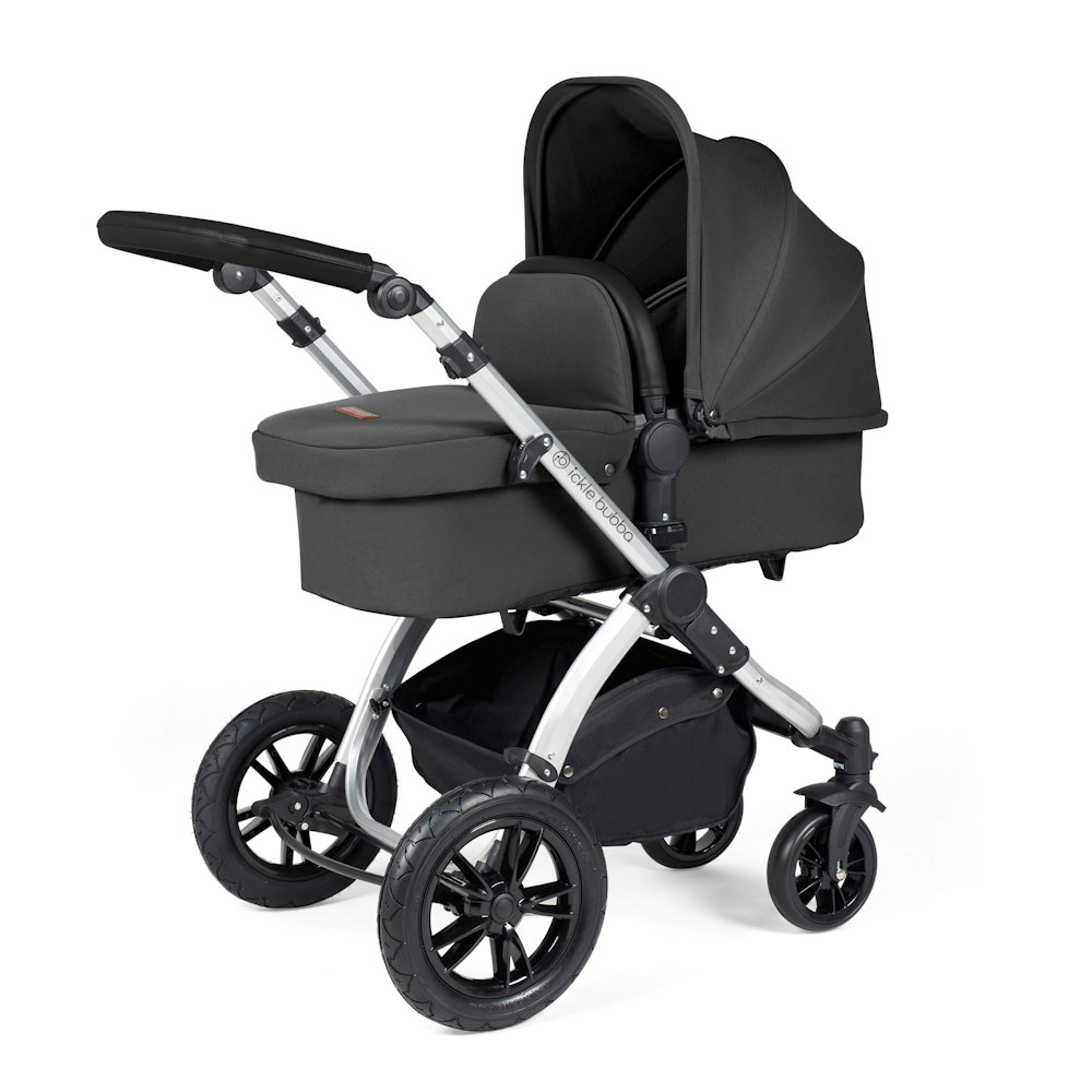 Ickle Bubba Stomp Luxe & Cirrus I Size Car Seat & Base Bundle - Silver/Charcoal/Black Bundle2