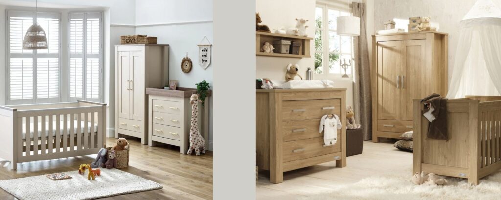 The all NEW Bordeaux Nursery Range available in new oatmeal or oak