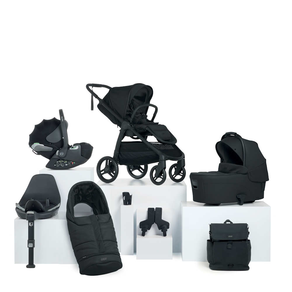 Mamas & Papas Ocarro2 Complete Bundle Cloud T & Base- Eclipse Black