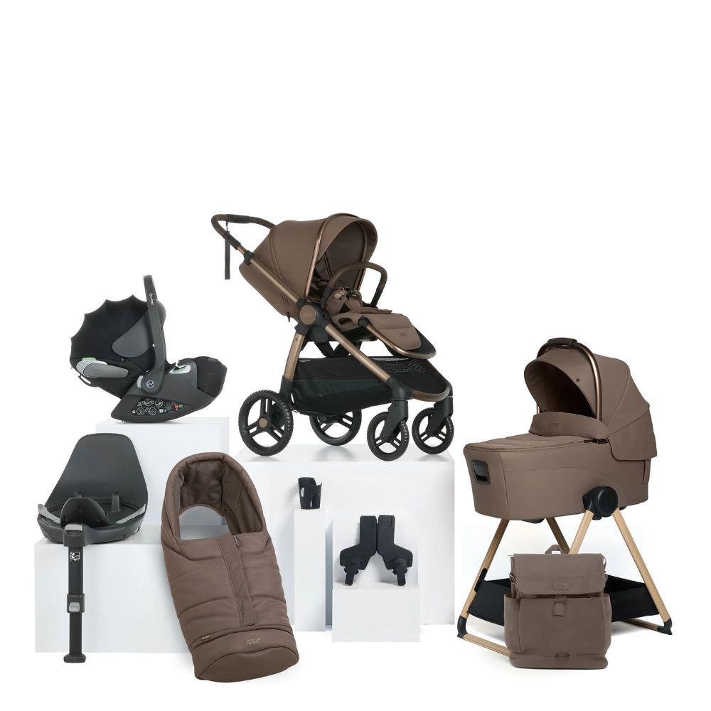 mamas and papas ocarro complete bundle with carrycot stand crema