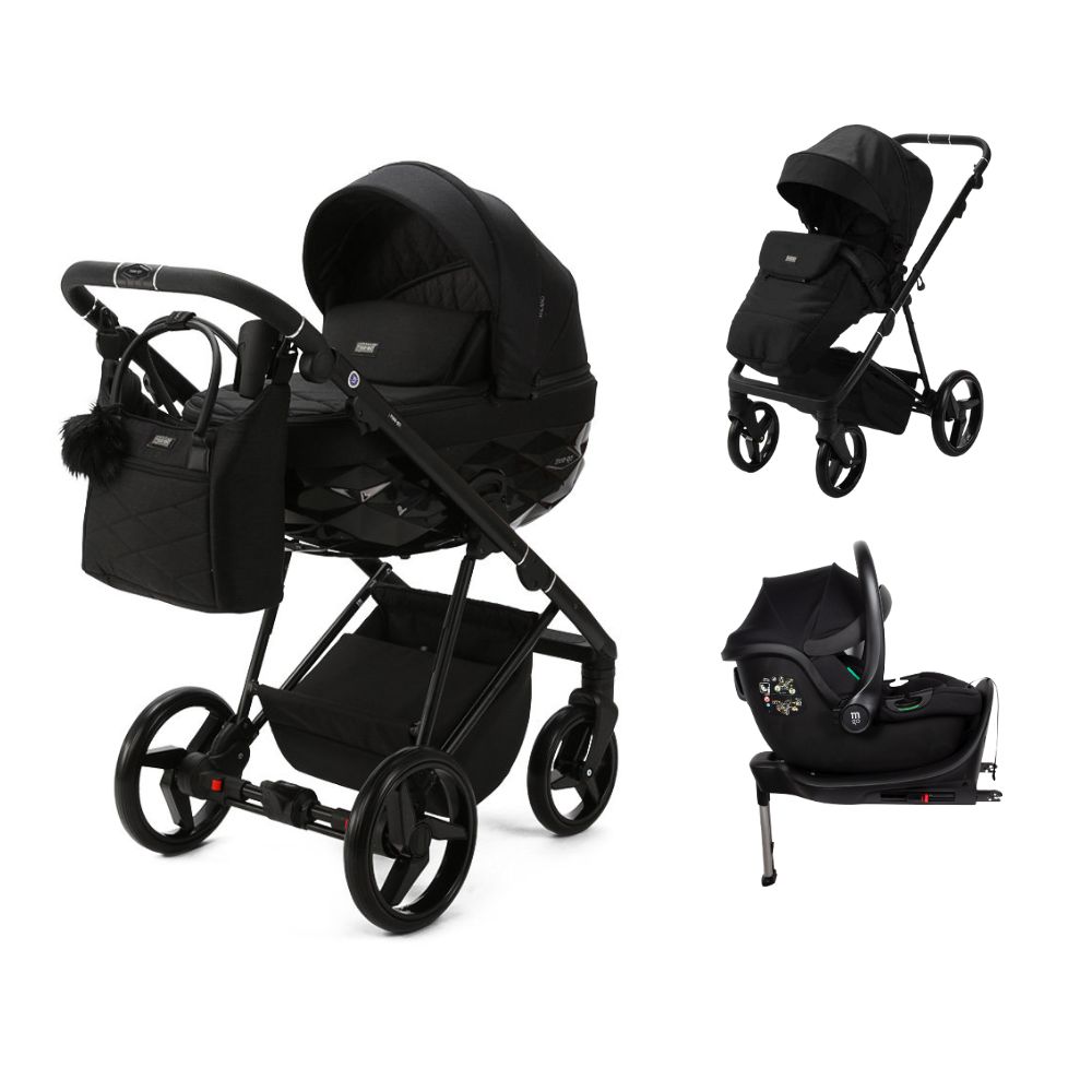 MeeGo Quantum 3 In 1 With Otto Car Seat & Isofix Base - Carbon Black