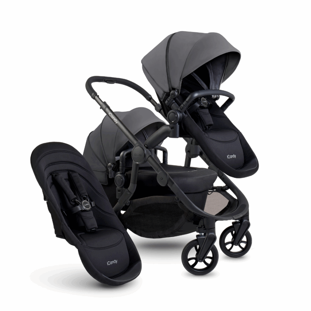 iCandy Orange 4 Double Pushchair Bundle - Fossil